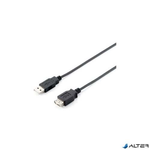 USB 2.0 hosszabbító kábel, 1,8 m, EQUIP