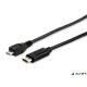 Átalakító kábel, USB-C-USB MicroB 2.0, 1m, EQUIP
