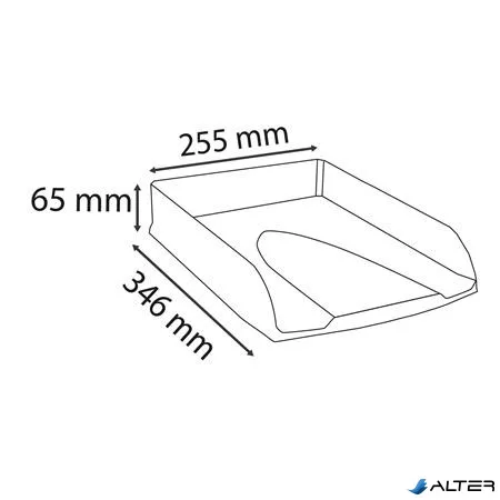 Irattálca, műanyag, EXACOMPTA "COMBO Styli Skandi", fagyos kék