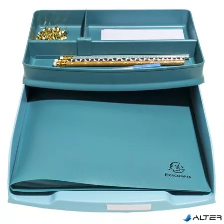 Irattálca, műanyag, EXACOMPTA "COMBO Styli Skandi", fagyos kék