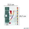 Regiszter, karton, A4, 1-31, EXACOMPTA, fehér