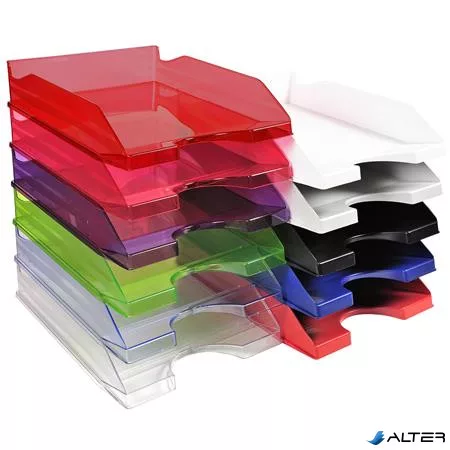 Irattálca, műanyag, A4+, EXACOMPTA 'EcoBlack', fekete