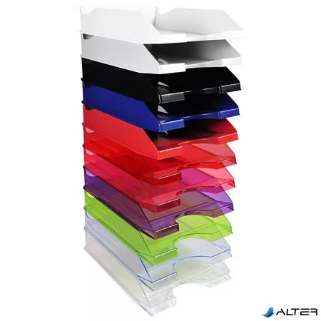 Irattálca, műanyag, A4+, EXACOMPTA 'EcoBlack', fekete