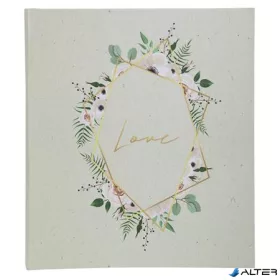   Fotóalbum, csavarozott gerincű, 29x32 cm, 30 lap, EXACOMPTA "CHAMPETRE", fehér