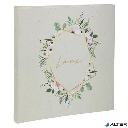 Fotóalbum, csavarozott gerincű, 29x32 cm, 30 lap, EXACOMPTA "CHAMPETRE", fehér