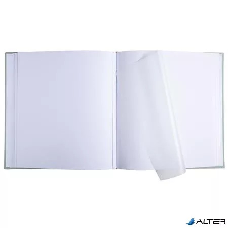Fotóalbum, 29x32 cm, 30 lap, EXACOMPTA 'Ellipse', szürkészöld