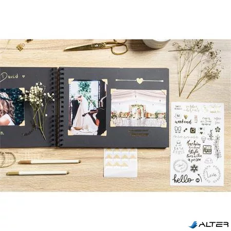 Kreatív scrapbook készlet, EXACOMPTA 'Kraft'