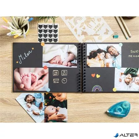 Kreatív scrapbook készlet, EXACOMPTA 'Kraft'