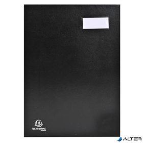 Aláírókönyv, A4, 18 részes, karton, EXACOMPTA, fekete