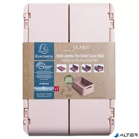 Tárolódoboz, A5+, összecsukható, EXACOMPTA 'Skandi', nude