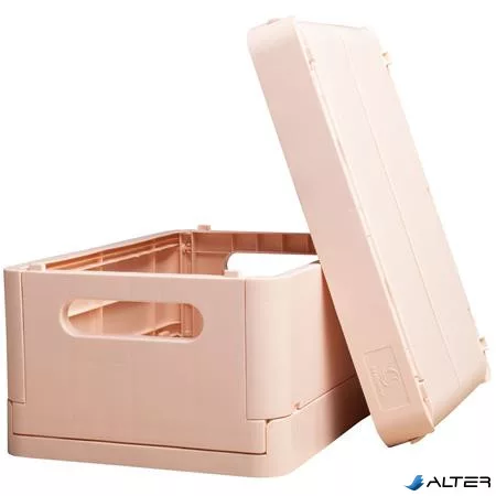 Tárolódoboz, A5+, összecsukható, EXACOMPTA 'Skandi', nude