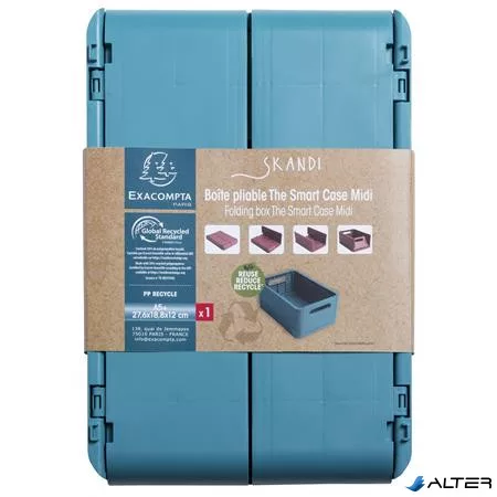 Tárolódoboz, A5+, összecsukható, EXACOMPTA 'Skandi', nyugodt kék