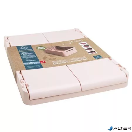 Tárolódoboz, A4+, összecsukható, EXACOMPTA 'Skandi', nude