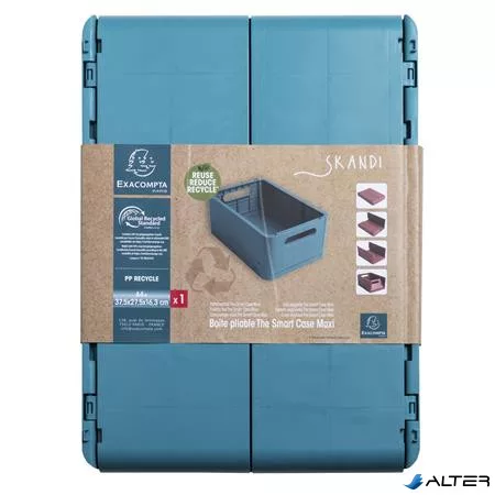 Tárolódoboz, A4+, összecsukható, EXACOMPTA 'Skandi', nyugodt kék
