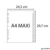 Regiszter, műanyag, A4+, 1-12, EXACOMPTA, szürke