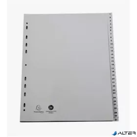 Regiszter, műanyag, A4+, 1-31, EXACOMPTA, szürke