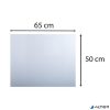 Könyökalátét, PVC, 500x650 mm, EXACOMPTA, áttetsző