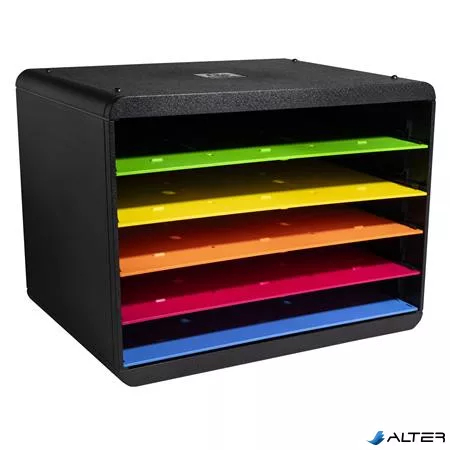 Dokumentum szortírozó, műanyag, 5 részes, EXACOMPTA "Horizon Iderama®"