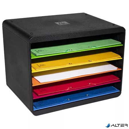 Dokumentum szortírozó, műanyag, 5 részes, EXACOMPTA "Horizon Iderama®"