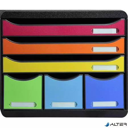 Irattároló, műanyag, 6 fiókos, EXACOMPTA 'Store-Box Maxi Iderama®'