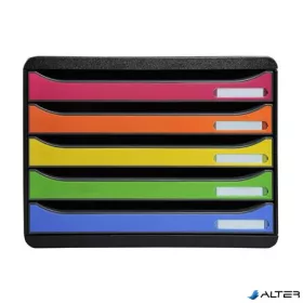   Irattároló, műanyag, 5 fiókos, EXACOMPTA 'Big-Box Plus Horizon Iderama'