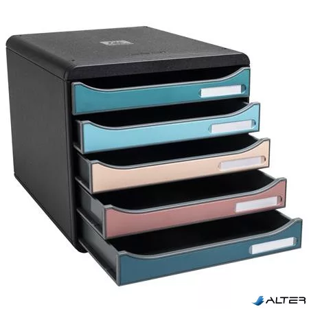 Irattároló, műanyag, 5 fiókos, EXACOMPTA 'Big-Box Plus Skandi Iderama'