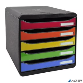   Irattároló, műanyag, 5 fiókos, EXACOMPTA "Big-Box Plus Iderama"