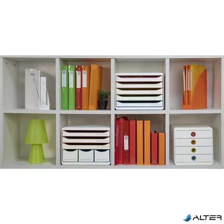 Irattároló, műanyag, 5 fiókos, EXACOMPTA 'Big-Box Plus Blackoffice Iderama'