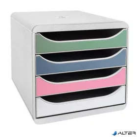   Irattároló, műanyag, 4 fiókos, EXACOMPTA "Big-Box Plus AutentiK"