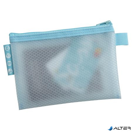 Rendszerező tasak, cipzáras, hálós, A6, EXACOMPTA 'Chromaline Pastel', vegyes színek