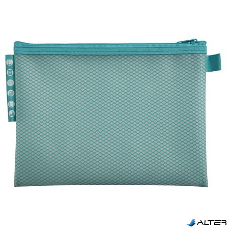 Rendszerező tasak, cipzáras, hálós, A5, EXACOMPTA 'Chromaline Pastel', vegyes színek