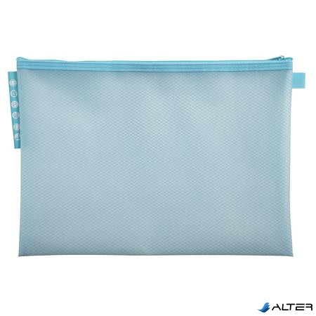 Rendszerező tasak, cipzáras, hálós, A4, EXACOMPTA "Chromaline Pastel", vegyes színek