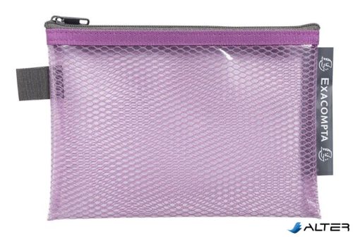 Rendszerező tasak, cipzáras, hálós, A6, EXACOMPTA "Pop'NCo", vegyes