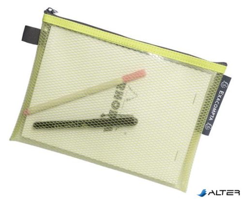 Rendszerező tasak, cipzáras, hálós, A5, EXACOMPTA 'Pop'NCo', vegyes