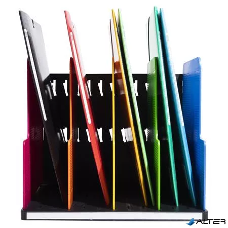 Dokumentum szortírozó, műanyag, 4 részes, álló, EXACOMPTA "Modulotop Iderama®", színes