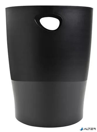Papírkosár, 15 liter, PP, EXACOMPTA 'Ecobin Economy', fekete