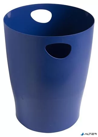 Papírkosár, 15 liter, PP, EXACOMPTA 'Ecobin', sötétkék