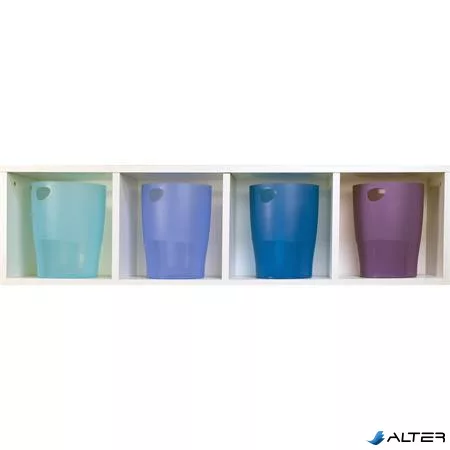 Papírkosár, 15 liter, PP, EXACOMPTA 'Linicolor', jégkék