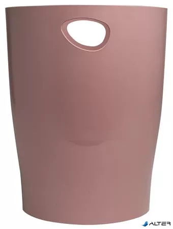 Papírkosár, 15 liter, PP, EXACOMPTA "Ecobin Skandi", púderrózsaszín
