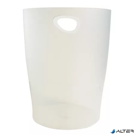 Papírkosár, 15 liter, PP, EXACOMPTA 'Office', matt fehér