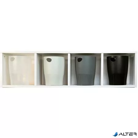 Papírkosár, 15 liter, PP, EXACOMPTA 'Office', matt fehér