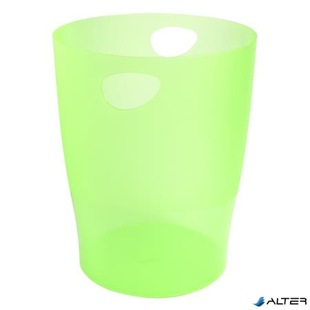 Papírkosár, 15 l, PP, EXACOMPTA "Linicolor", almazöld