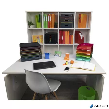 Papírkosár, 15 liter, PP, EXACOMPTA "Linicolor", almazöld