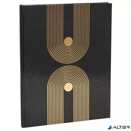 Vendégkönyv, 27x22 cm, 50 lap, EXACOMPTA 'Graphik Black'