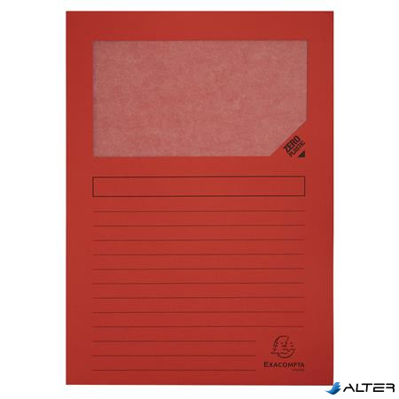 Mappa, ablakos, karton, EXACOMPTA "Forever®", piros