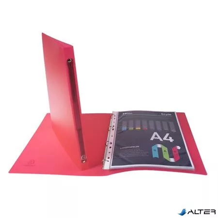 Gyűrűs könyv, 4 gyűrű, 20 mm, A4, PP, EXACOMPTA "Chromaline", vegyes színek