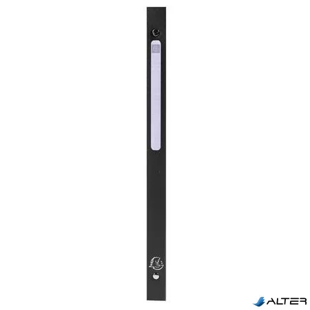 Gyűrűs könyv, 4 gyűrű, 20 mm, A4, PP, címkével, EXACOMPTA, fekete