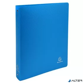   Gyűrűs könyv, 4 gyűrű, 40 mm, A4, PP, EXACOMPTA, világoskék