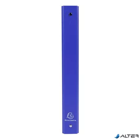 Gyűrűs könyv, 4 gyűrű, 40 mm, A4, karton, EXACOMPTA, kék