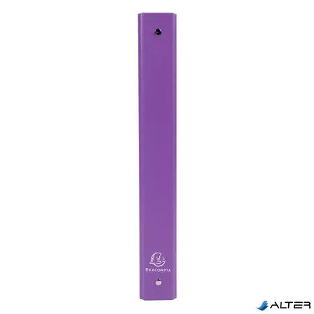 Gyűrűs könyv, 4 gyűrű, 40 mm, A4, karton, EXACOMPTA, lila